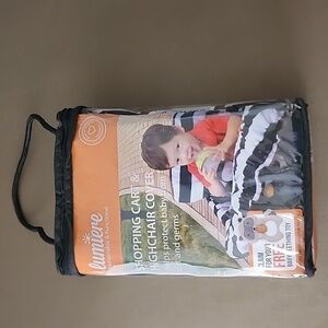 Shopping cart and high chair cover